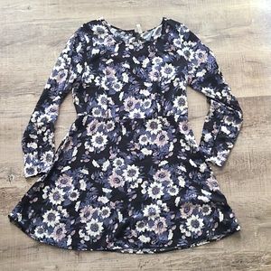 Free People Parker Black Floral Mini Dress Size 10